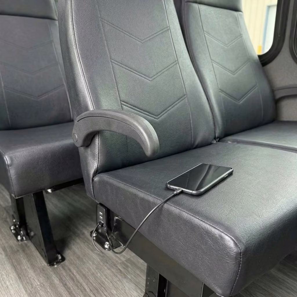 martinez 15 passenger minibus usb charging