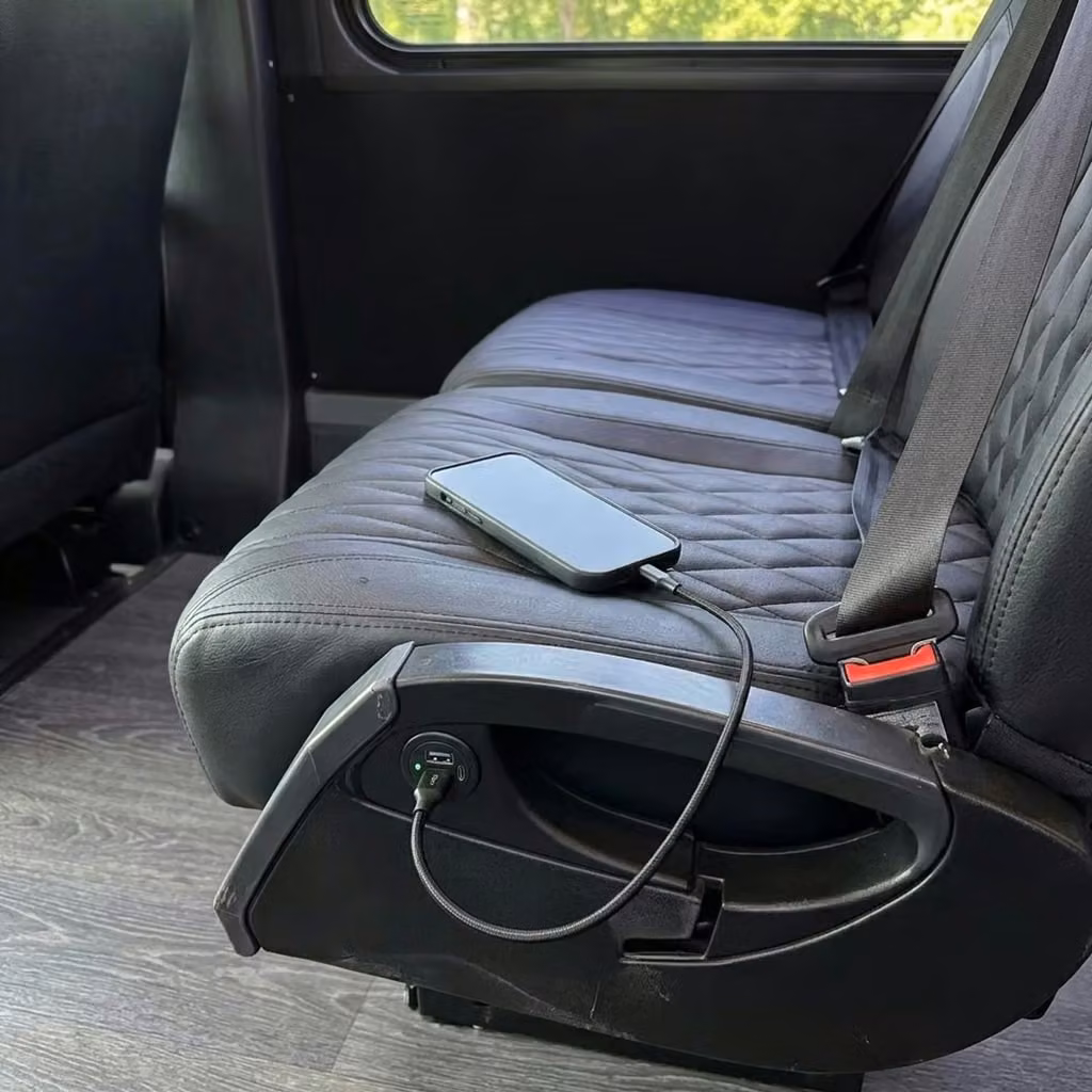 martinez 20 passenger minibus usb charging