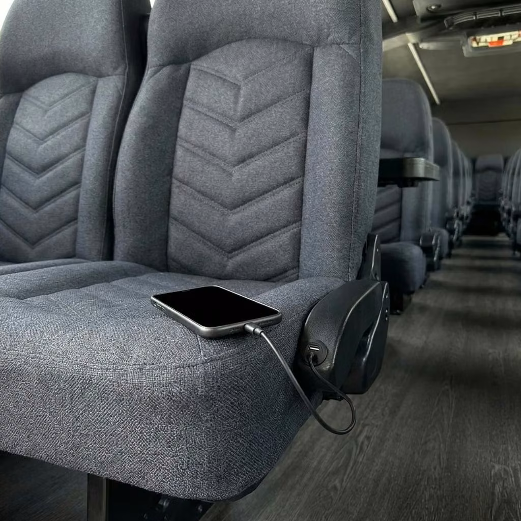 martinez 25 passenger minibus usb charging
