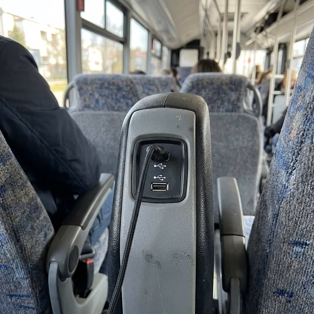 martinez 30 passenger minibus usb charging