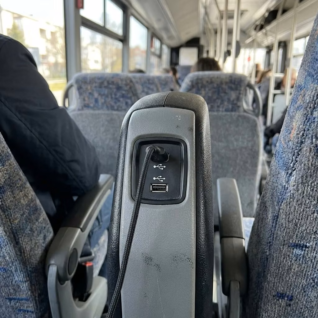 martinez 35 passenger minibus usb charging