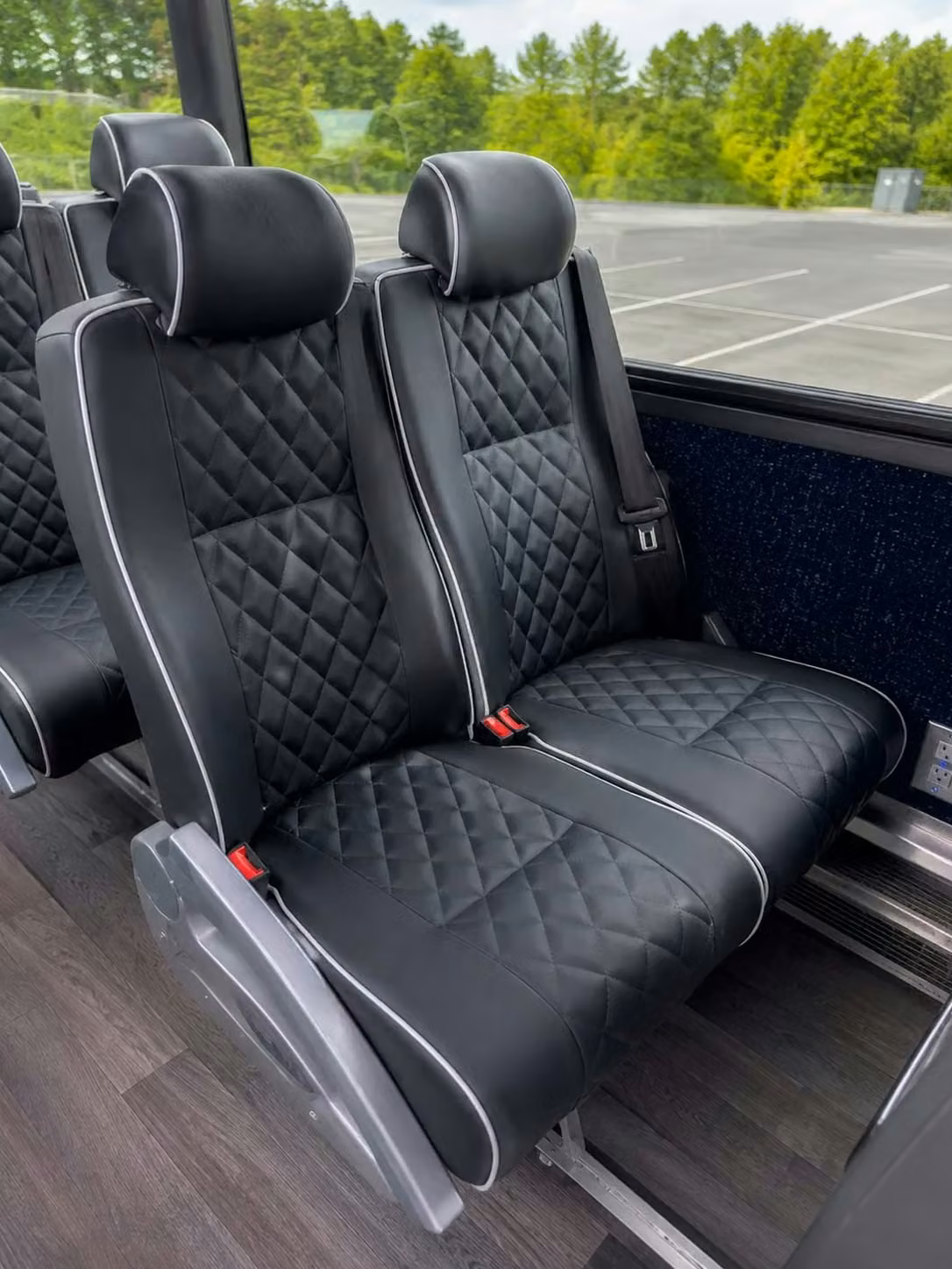 martinez 56 passenger charter bus reclining seats