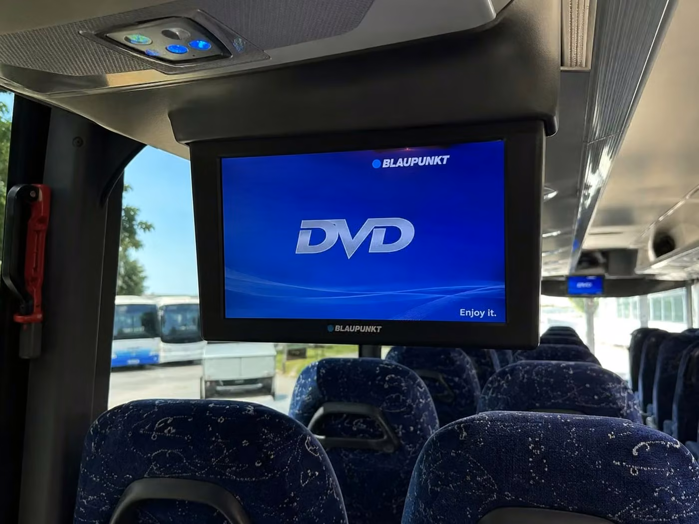 martinez 56 passenger charter bus tvs