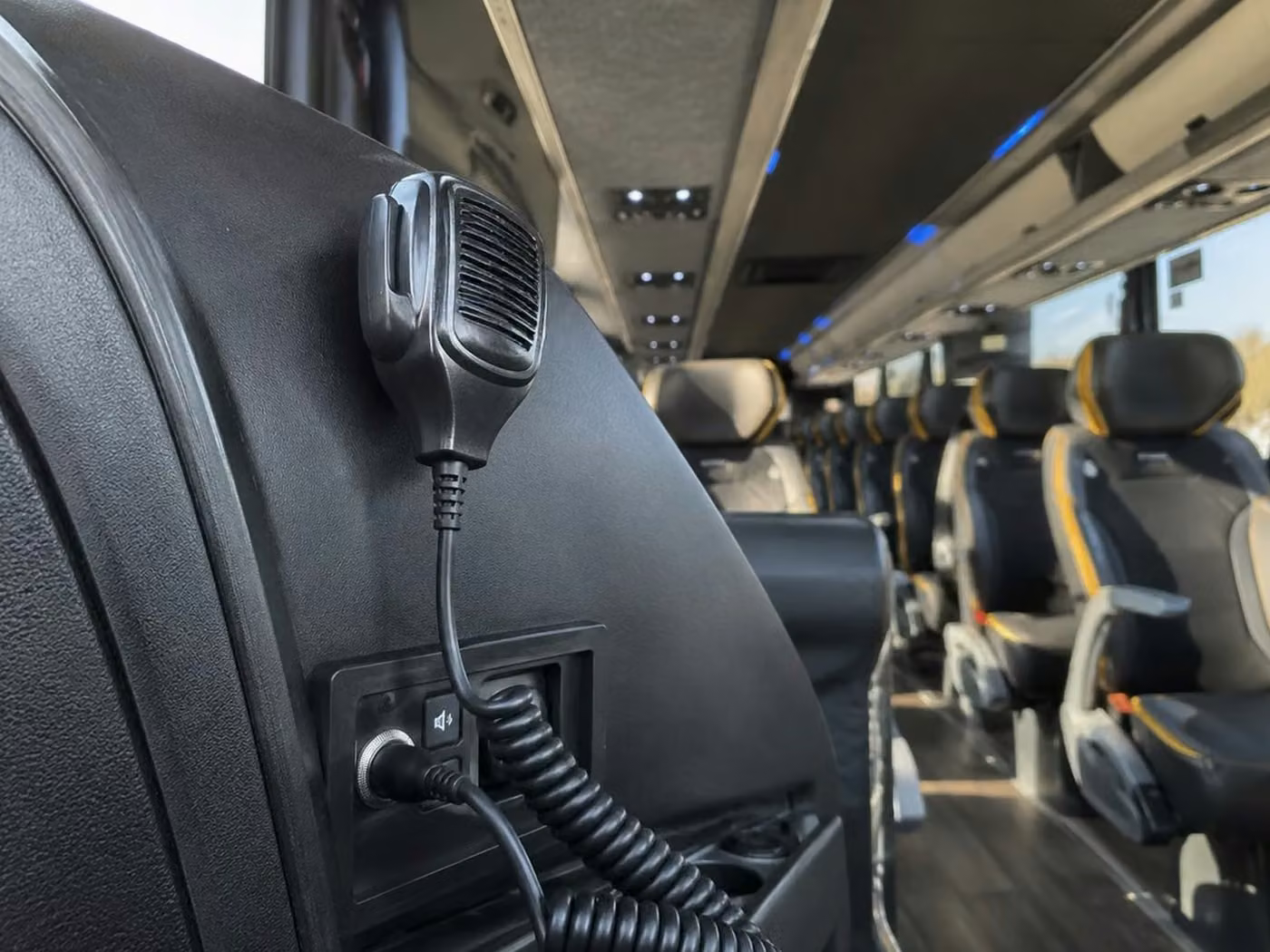 martinez charter bus pa system