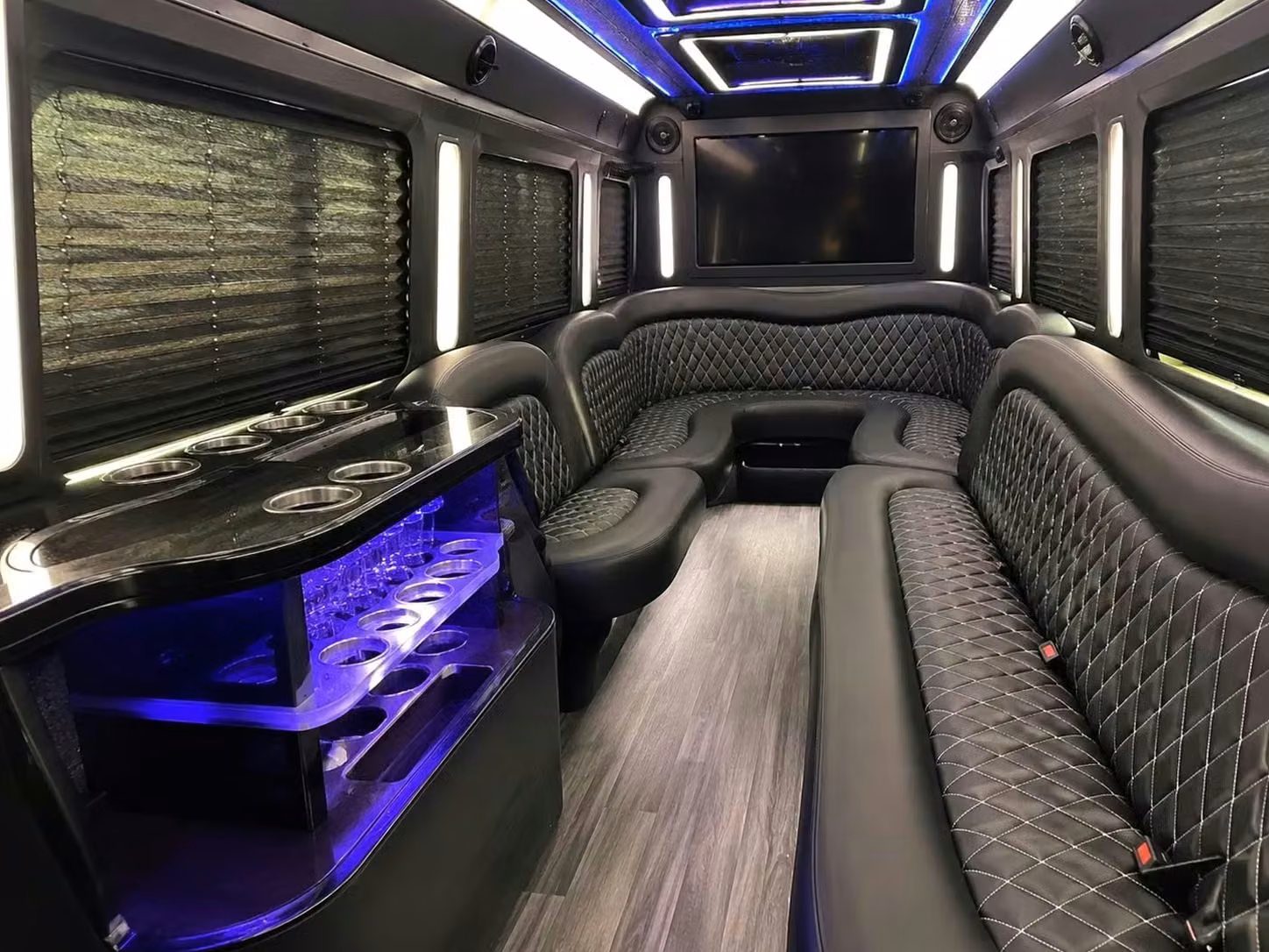 martinez party bus bar area