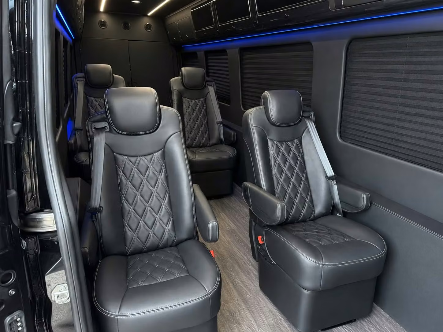 sprinter van with driver inside